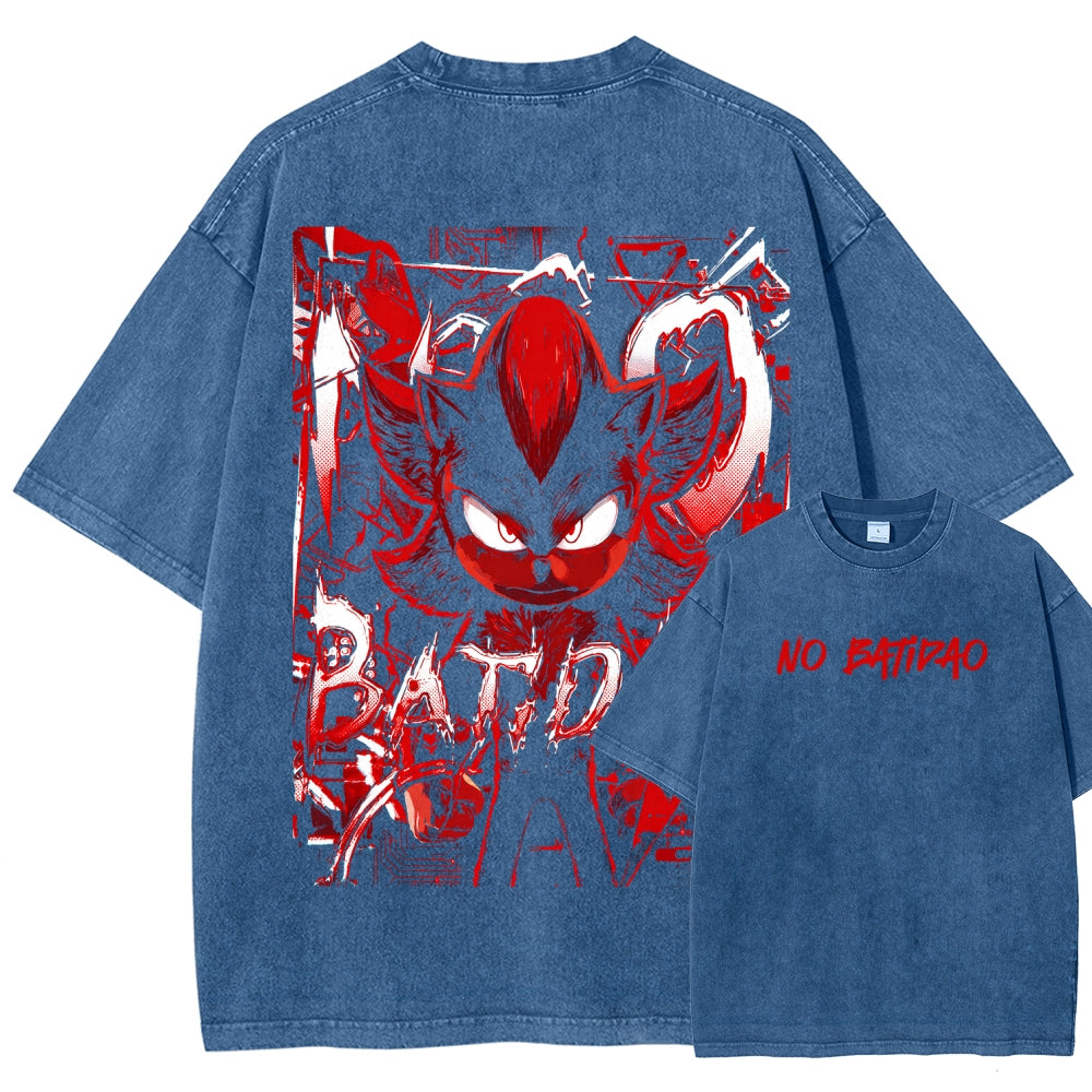 NO BATIDAO Unisex Fit Washed T-Shirt 2606007991