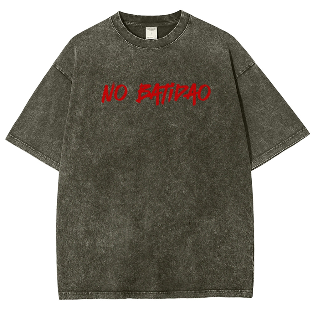 NO BATIDAO Unisex Fit Washed T-Shirt 2606007991