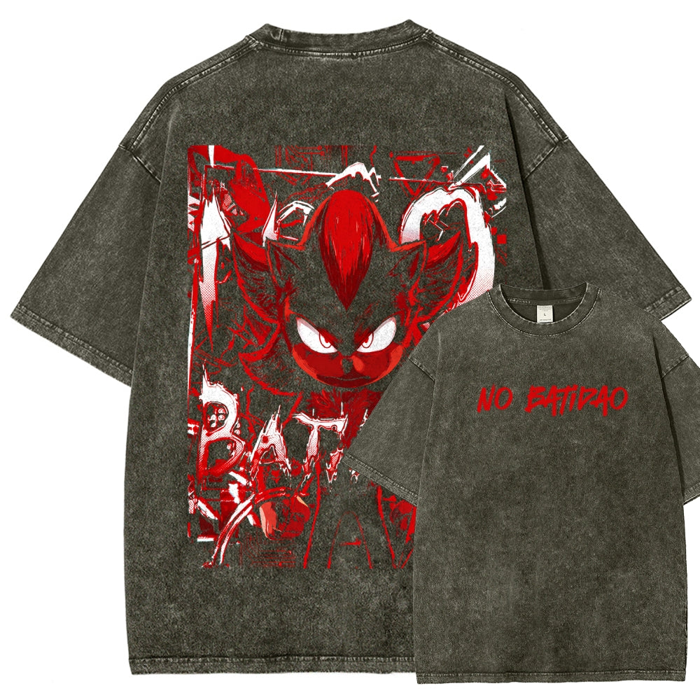 NO BATIDAO Unisex Fit Washed T-Shirt 2606007991