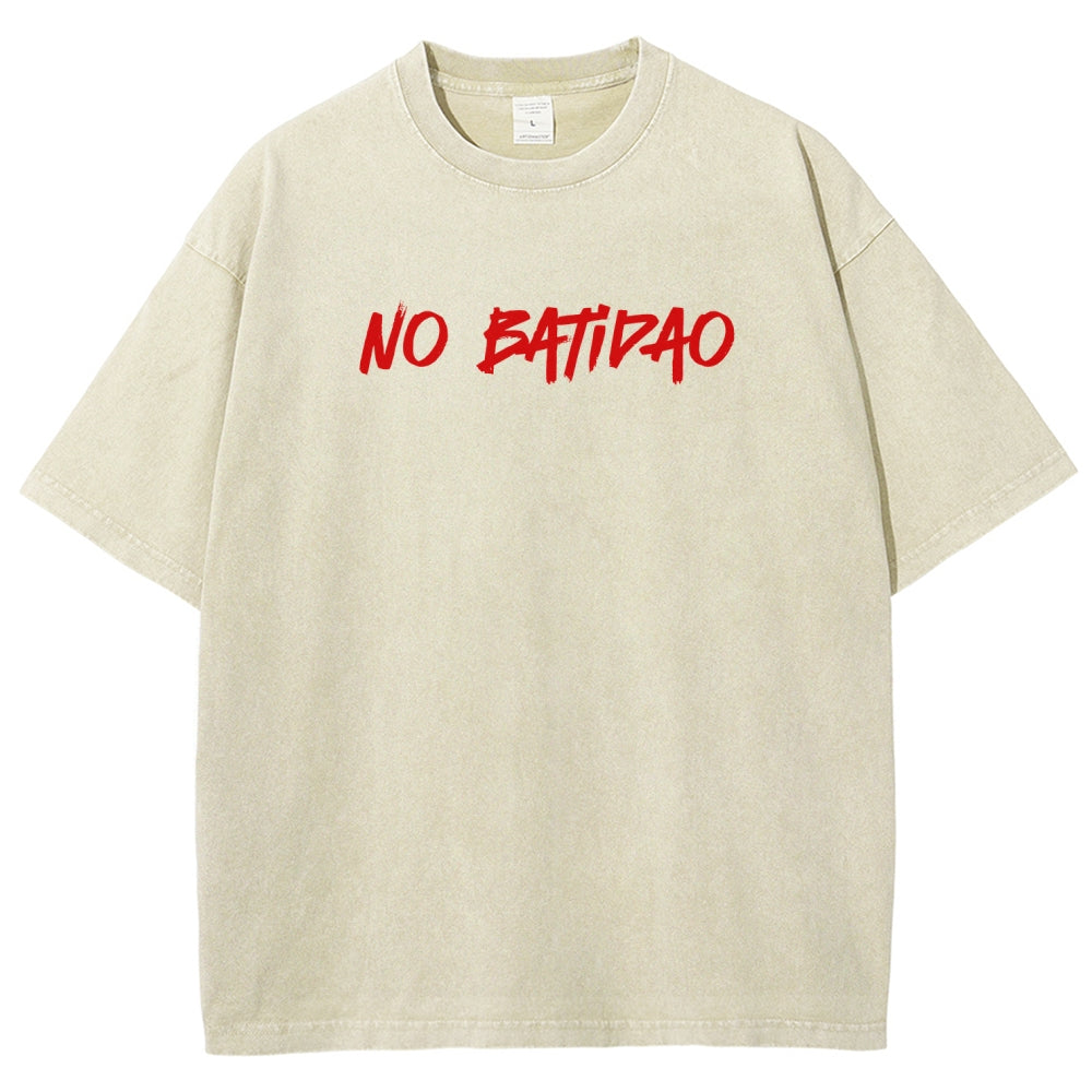 NO BATIDAO Unisex Fit Washed T-Shirt 2606007991