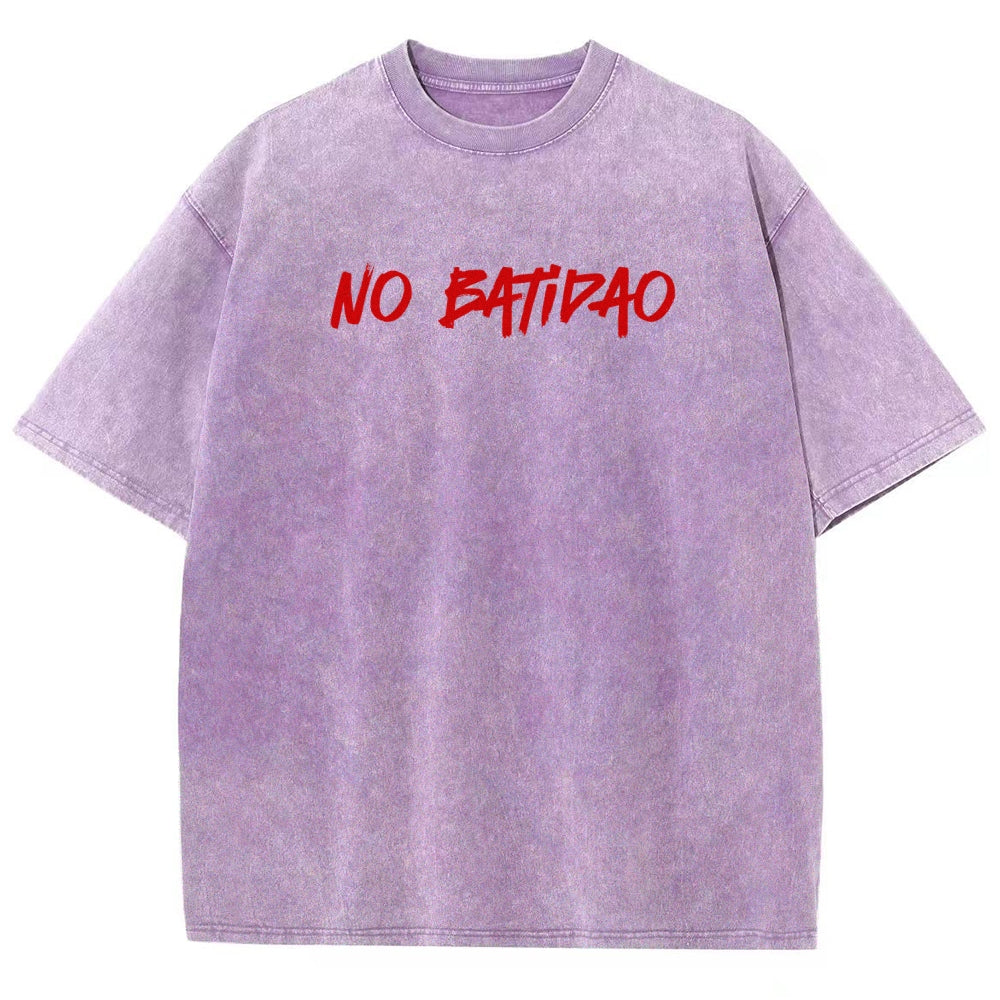 NO BATIDAO Unisex Fit Washed T-Shirt 2606007991