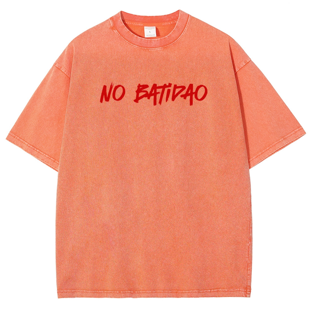 NO BATIDAO Unisex Fit Washed T-Shirt 2606007991
