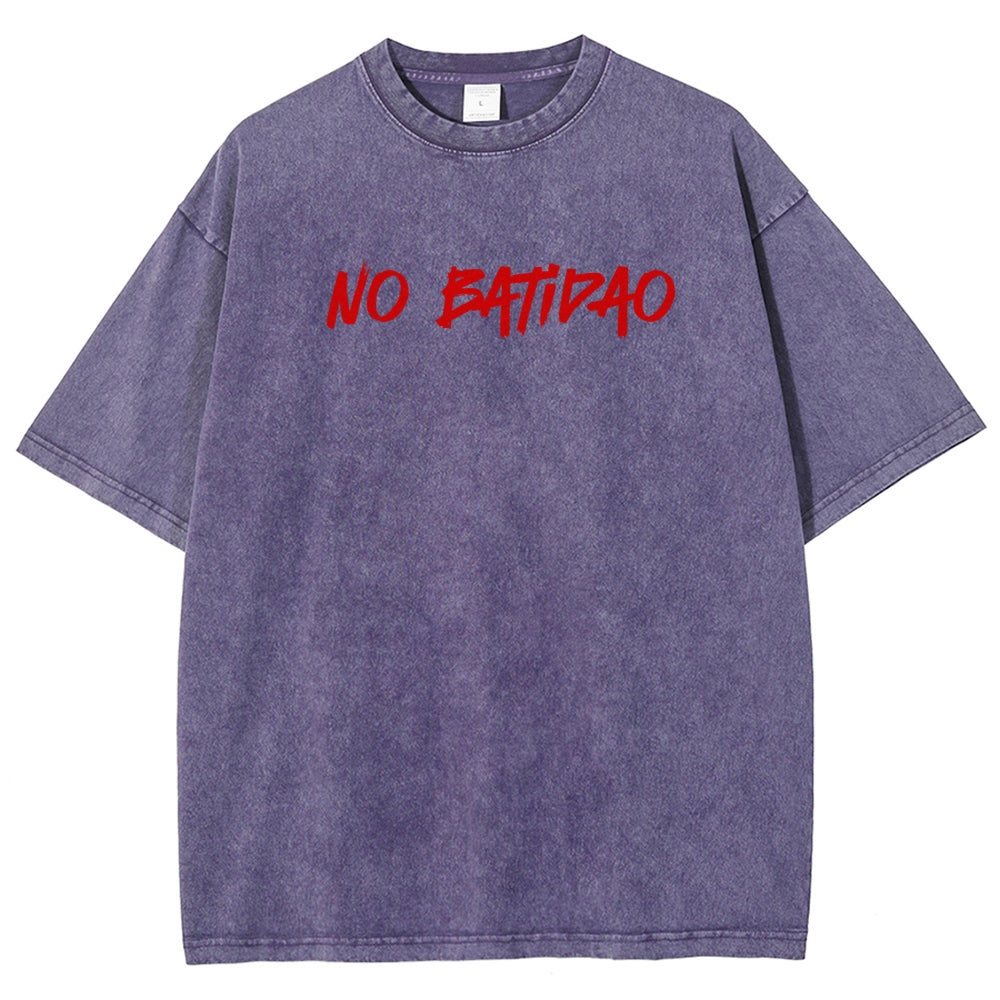 NO BATIDAO Unisex Fit Washed T-Shirt 2606007991