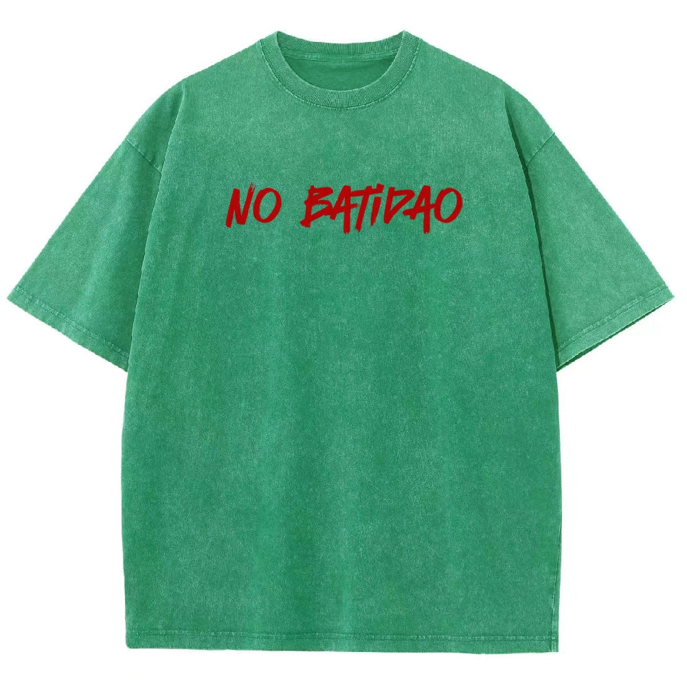 NO BATIDAO Unisex Fit Washed T-Shirt 2606007991
