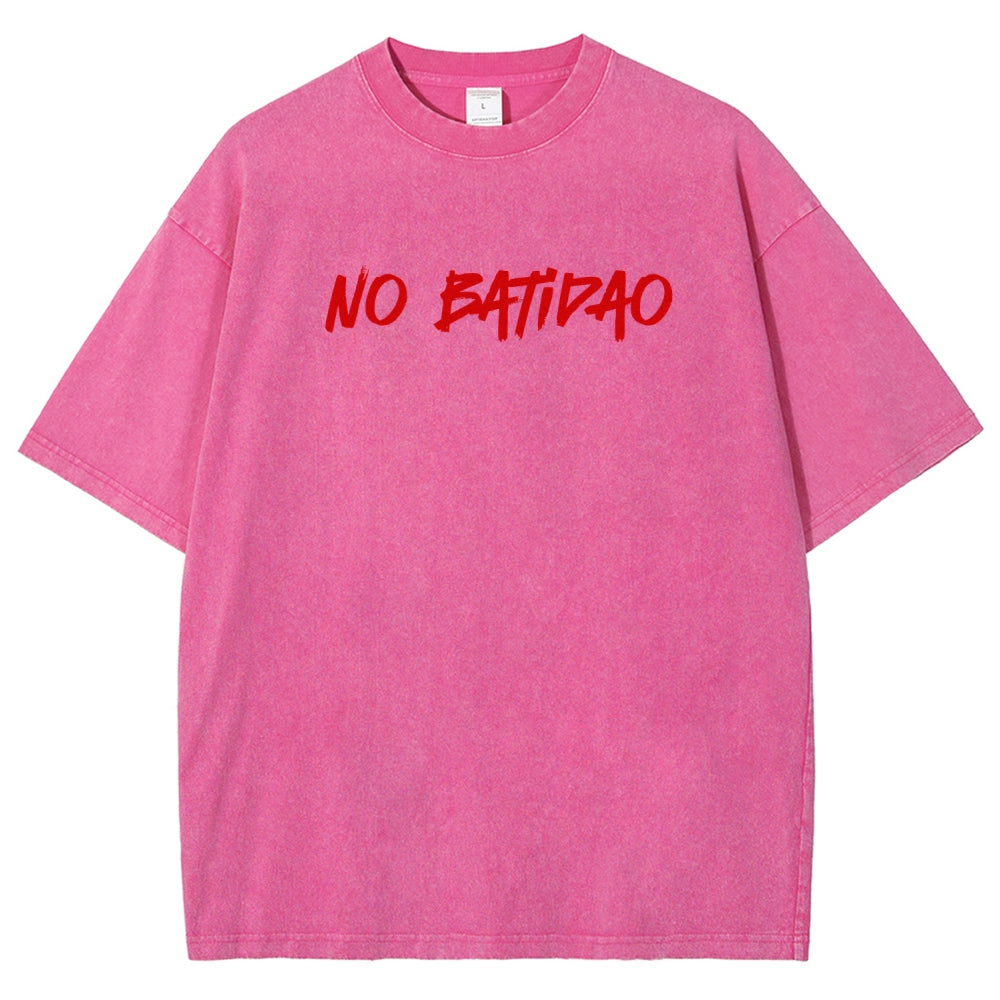 NO BATIDAO Unisex Fit Washed T-Shirt 2606007991