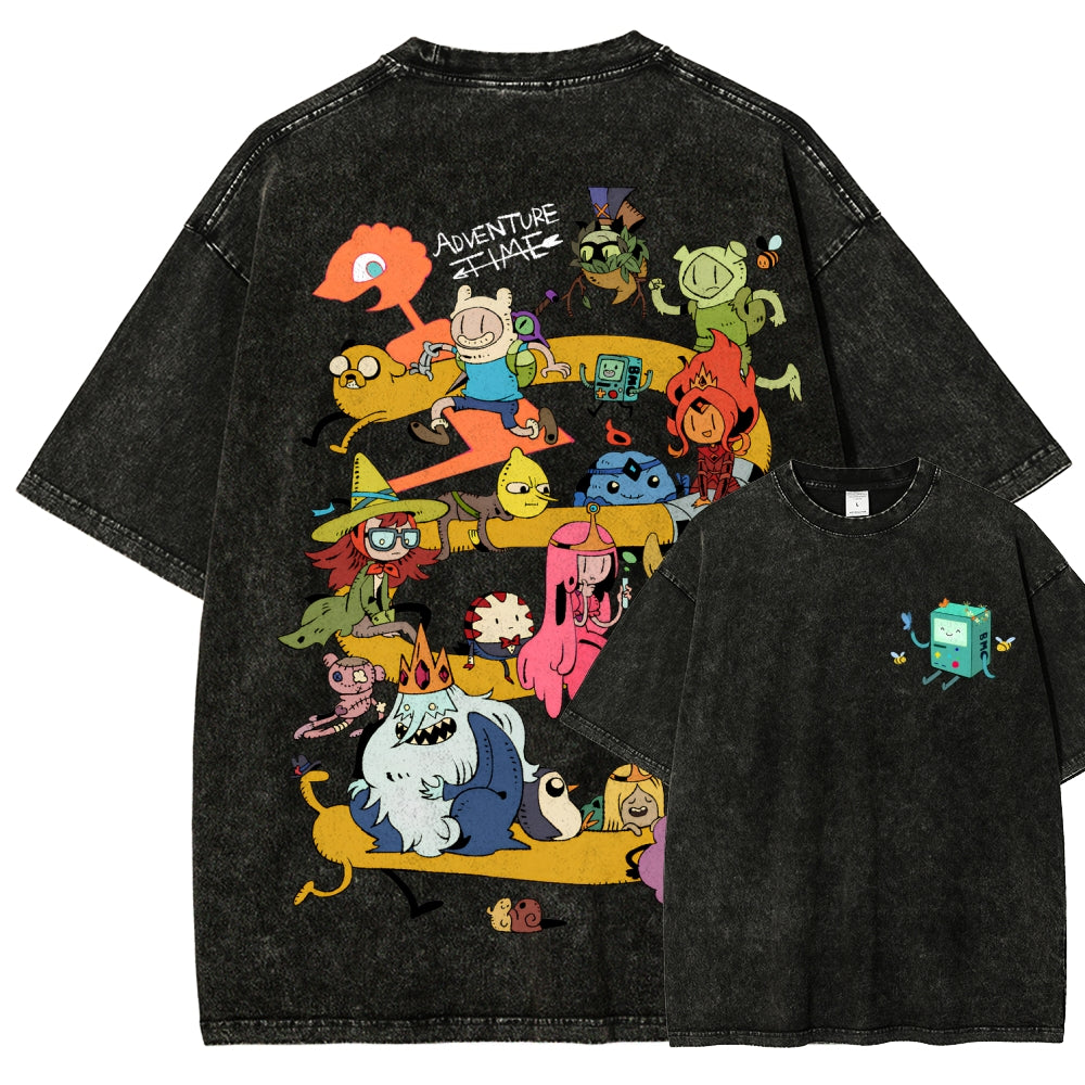Adventure Time Unisex Fit Washed T-Shirt 2606009886