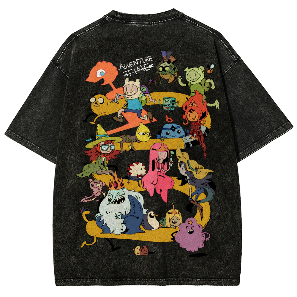 Adventure Time Unisex Fit Washed T-Shirt 2606009886