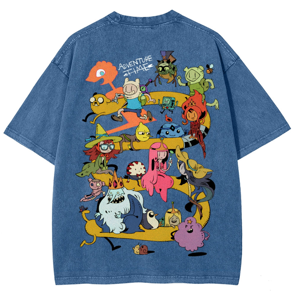 Adventure Time Unisex Fit Washed T-Shirt 2606009886
