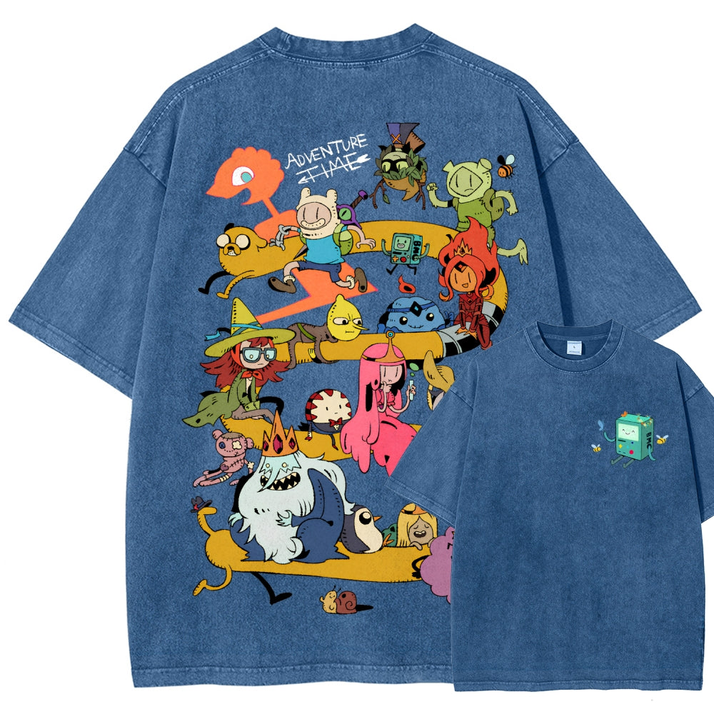 Adventure Time Unisex Fit Washed T-Shirt 2606009886