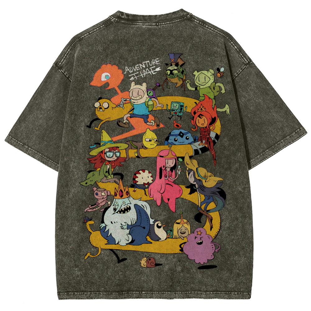 Adventure Time Unisex Fit Washed T-Shirt 2606009886