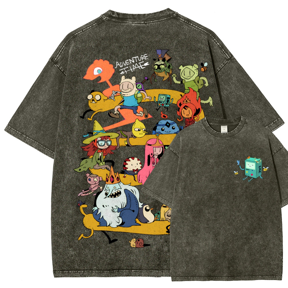 Adventure Time Unisex Fit Washed T-Shirt 2606009886