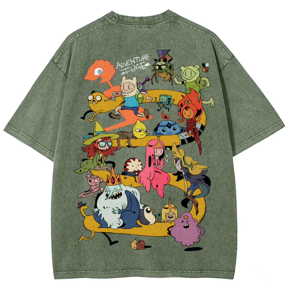 Adventure Time Unisex Fit Washed T-Shirt 2606009886