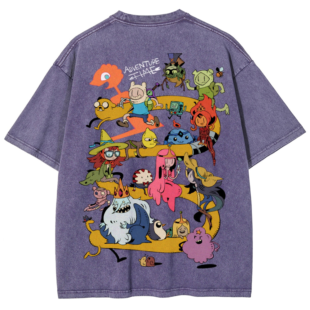 Adventure Time Unisex Fit Washed T-Shirt 2606009886