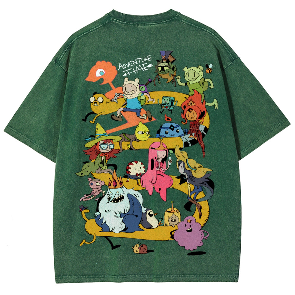 Adventure Time Unisex Fit Washed T-Shirt 2606009886