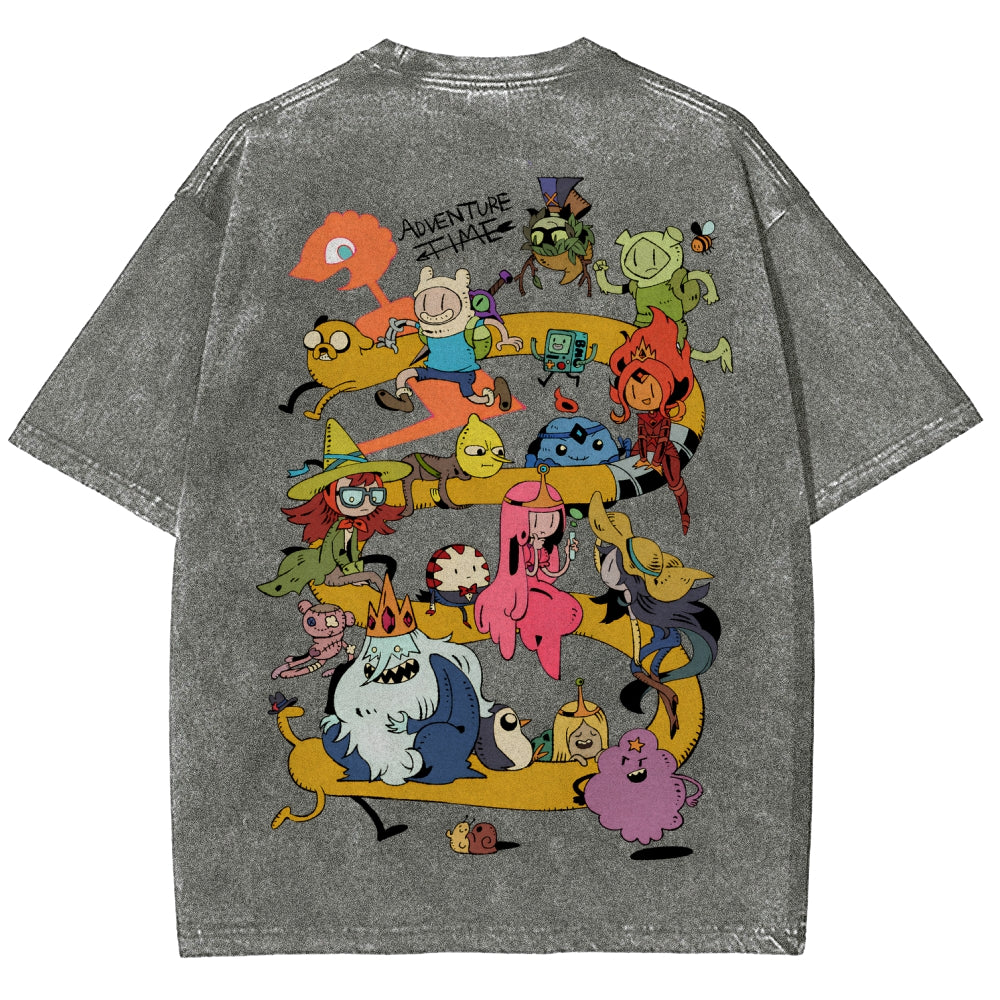 Adventure Time Unisex Fit Washed T-Shirt 2606009886