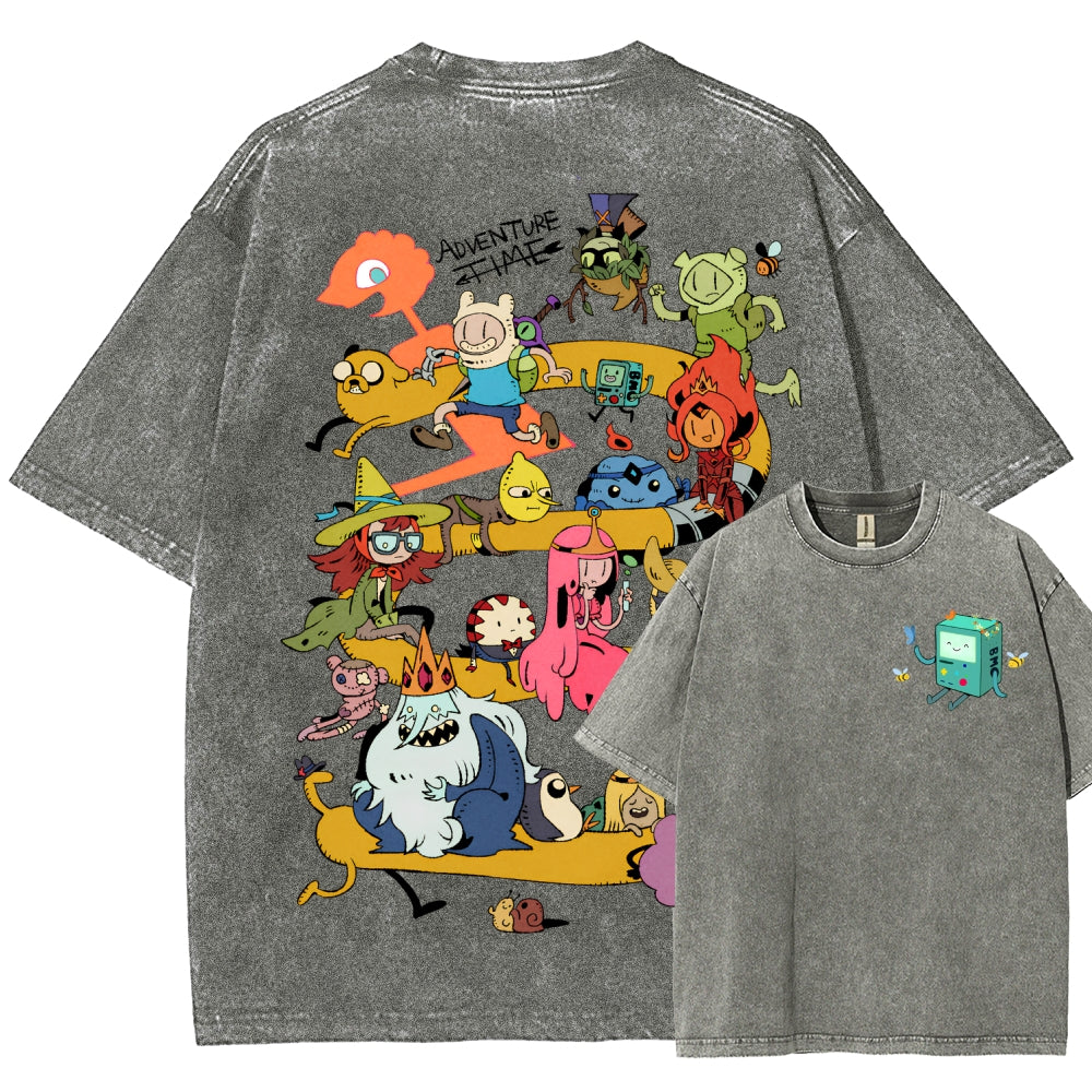 Adventure Time Unisex Fit Washed T-Shirt 2606009886