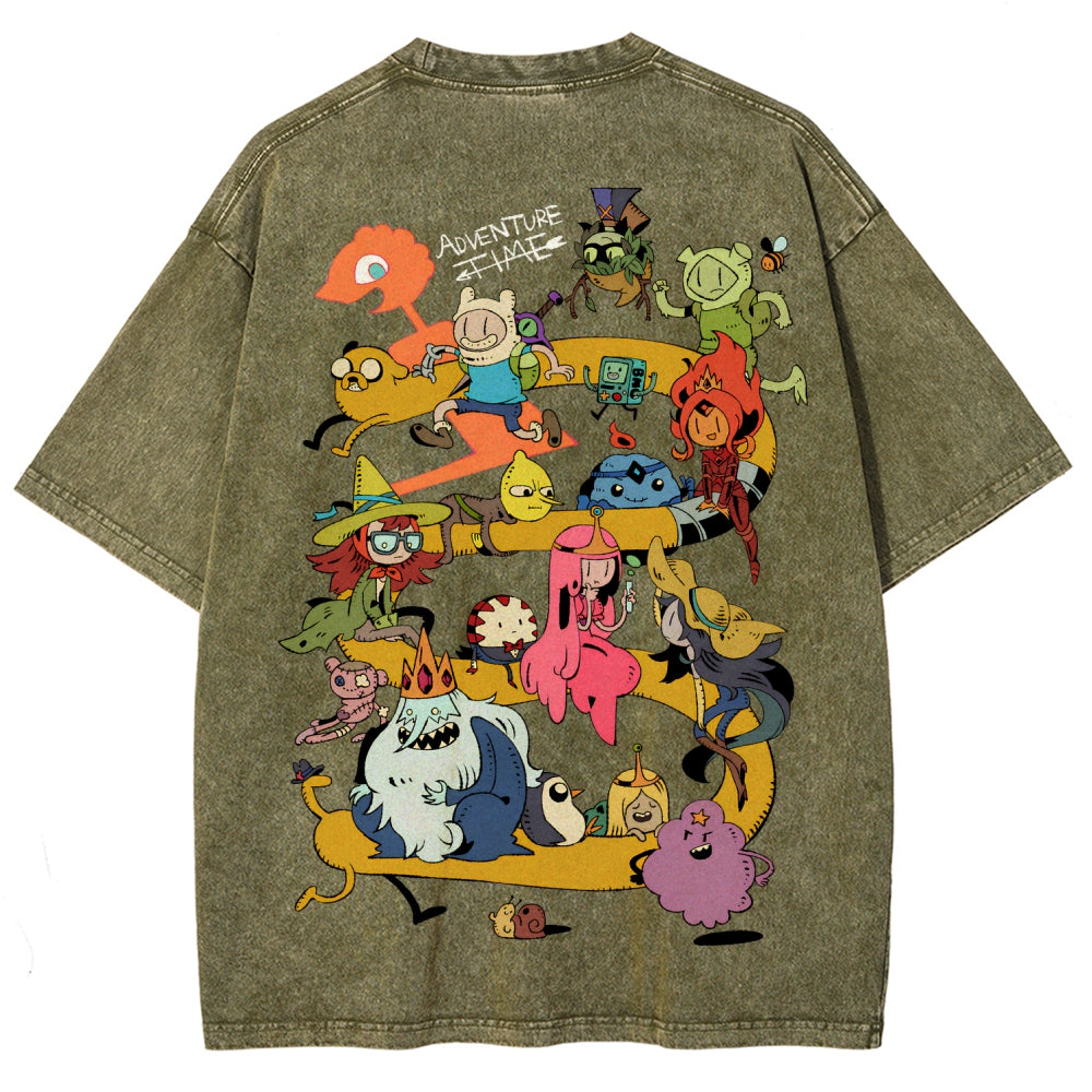 Adventure Time Unisex Fit Washed T-Shirt 2606009886