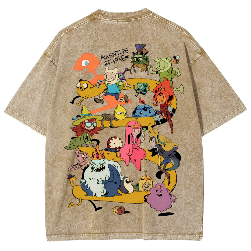 Adventure Time Unisex Fit Washed T-Shirt 2606009886