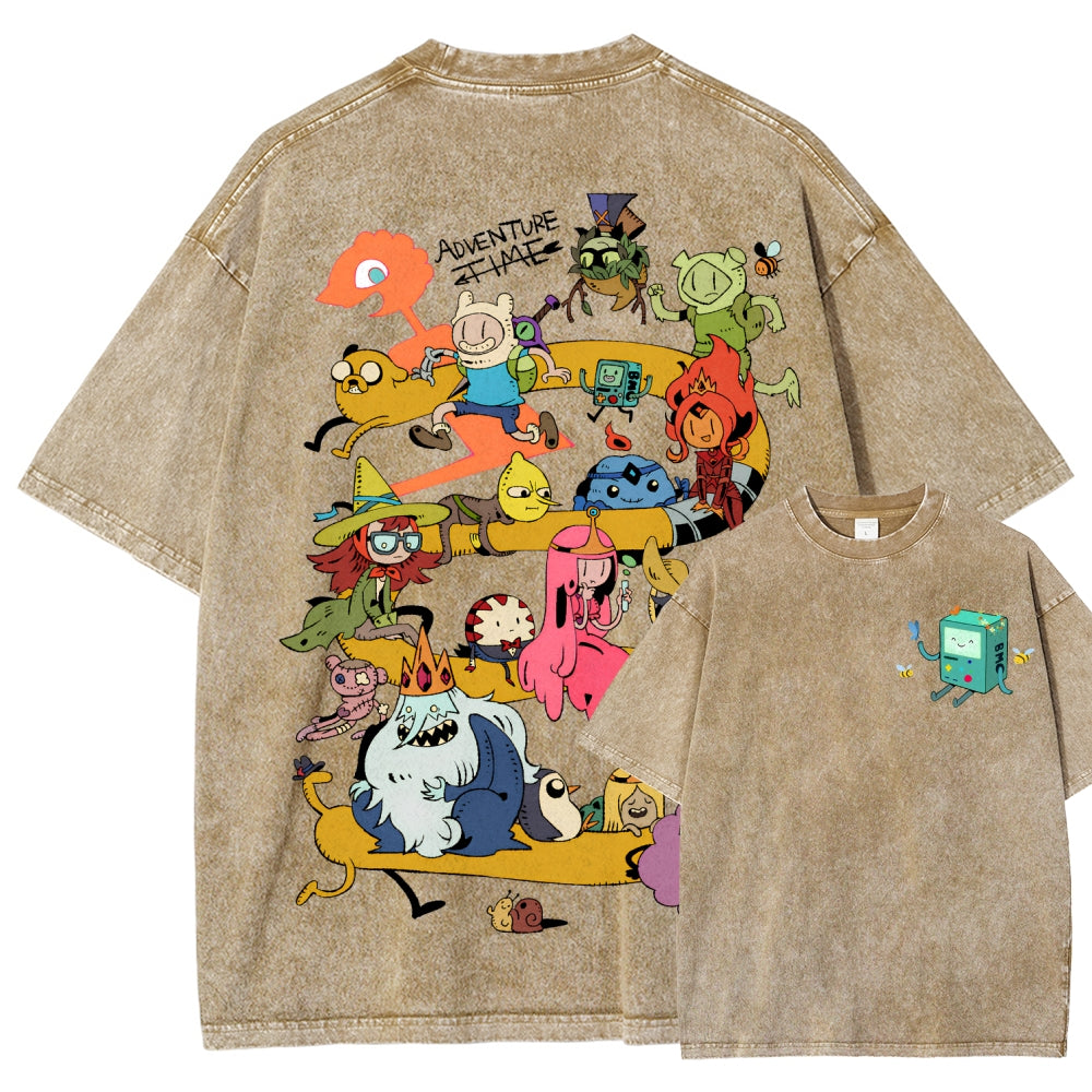Adventure Time Unisex Fit Washed T-Shirt 2606009886