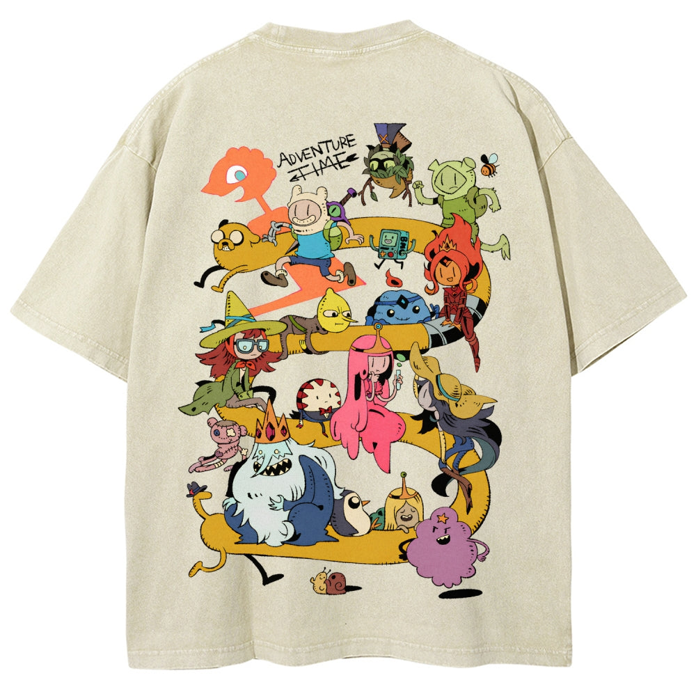 Adventure Time Unisex Fit Washed T-Shirt 2606009886