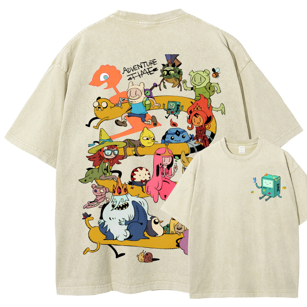 Adventure Time Unisex Fit Washed T-Shirt 2606009886