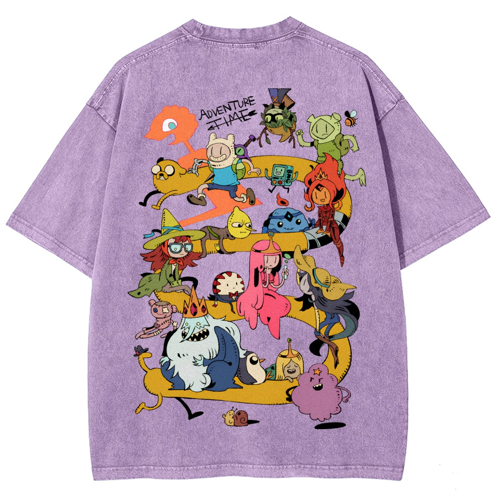 Adventure Time Unisex Fit Washed T-Shirt 2606009886