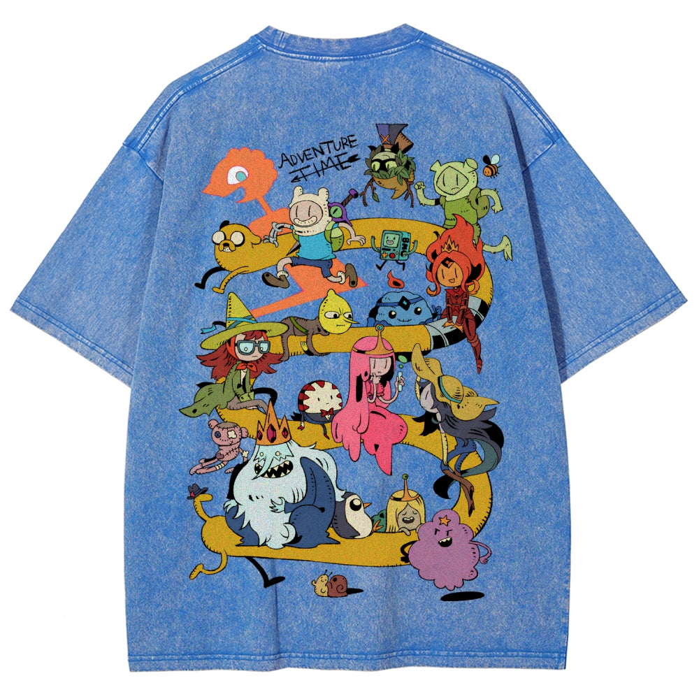 Adventure Time Unisex Fit Washed T-Shirt 2606009886