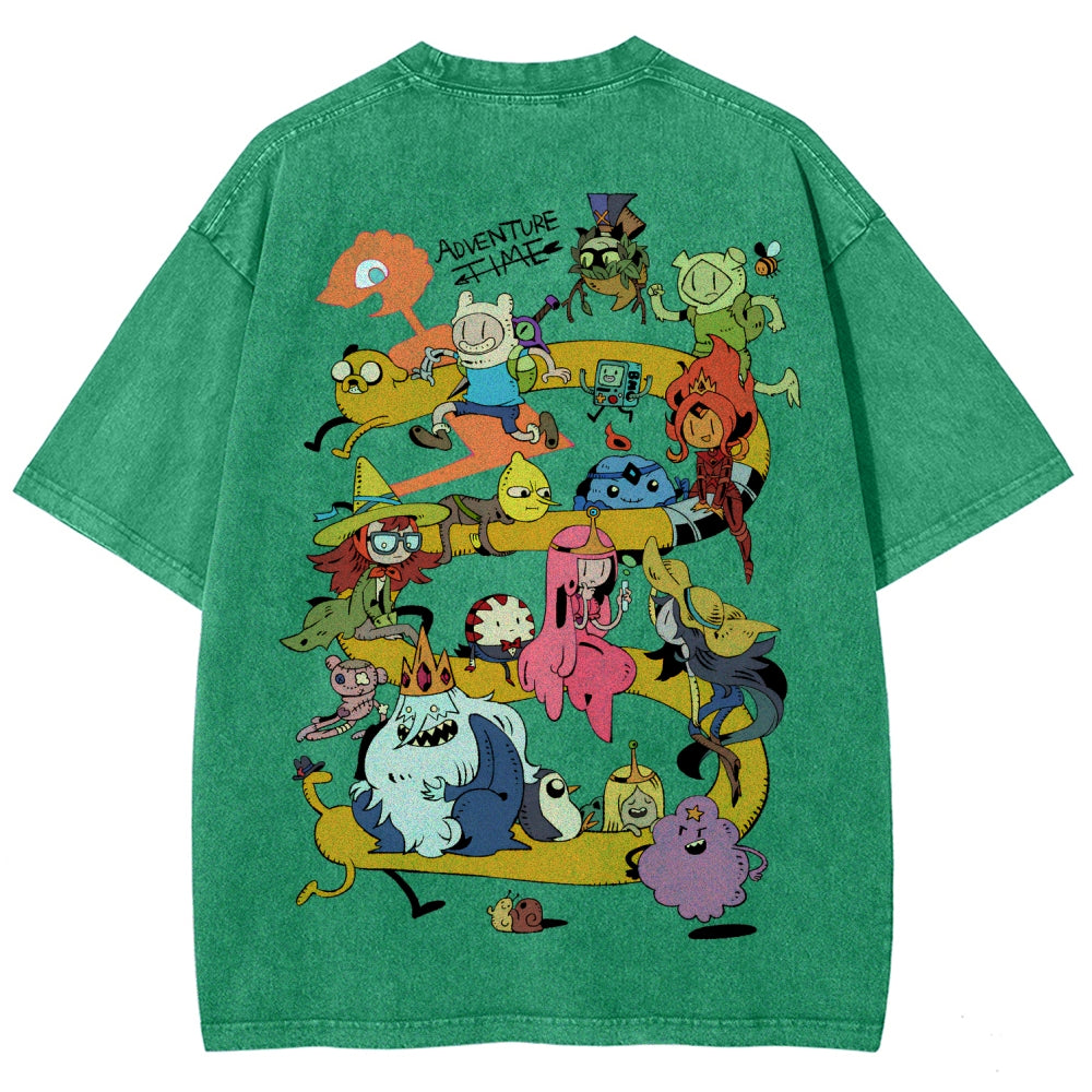 Adventure Time Unisex Fit Washed T-Shirt 2606009886