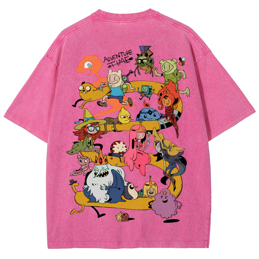 Adventure Time Unisex Fit Washed T-Shirt 2606009886