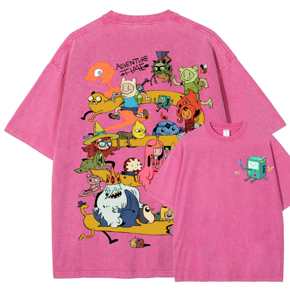 Adventure Time Unisex Fit Washed T-Shirt 2606009886