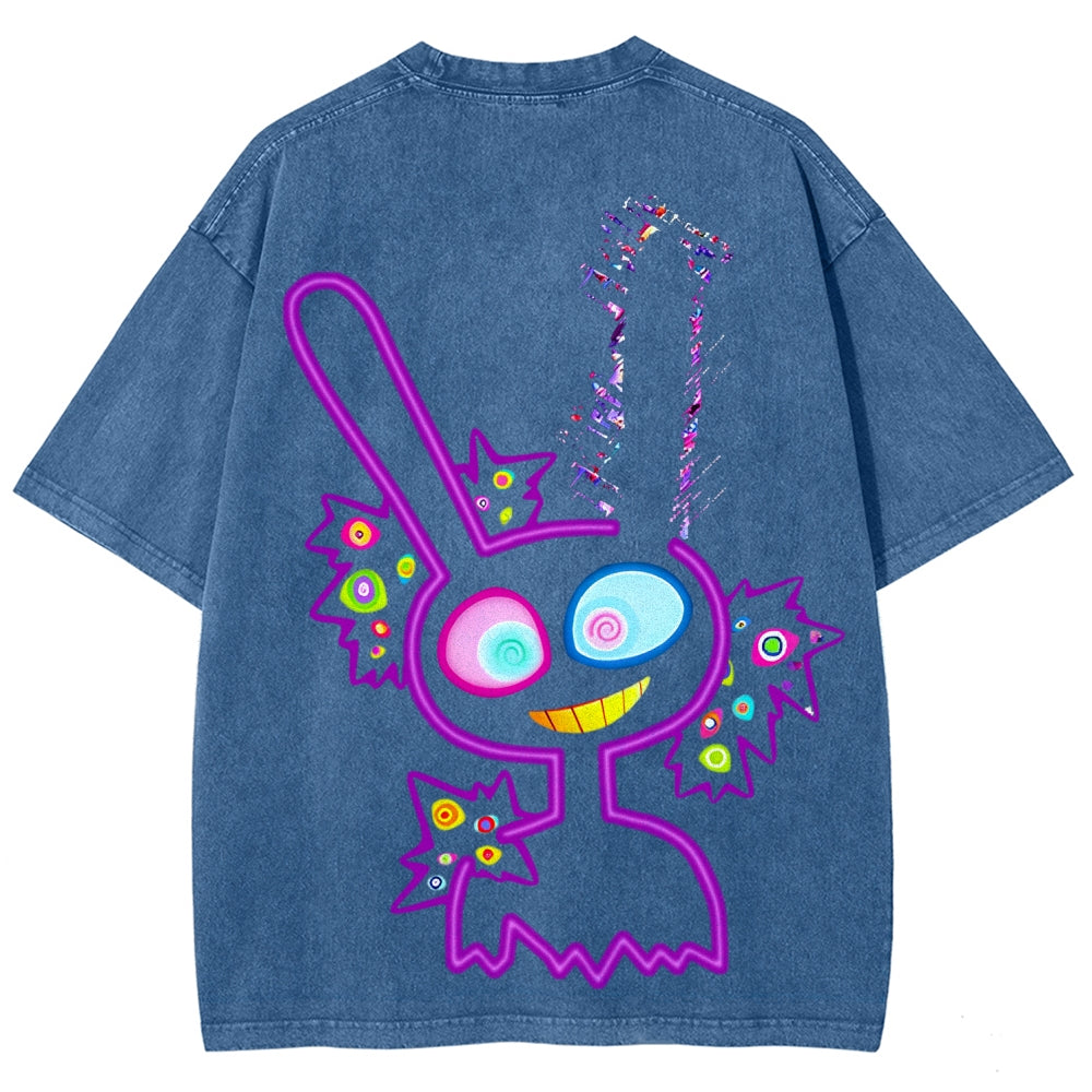 The Amazing Digital Circus Unisex Fit Washed T-Shirt 2606013996