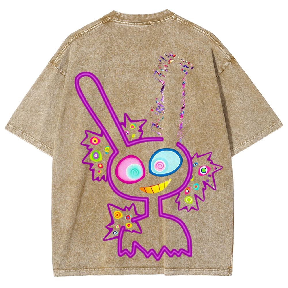 The Amazing Digital Circus Unisex Fit Washed T-Shirt 2606013996
