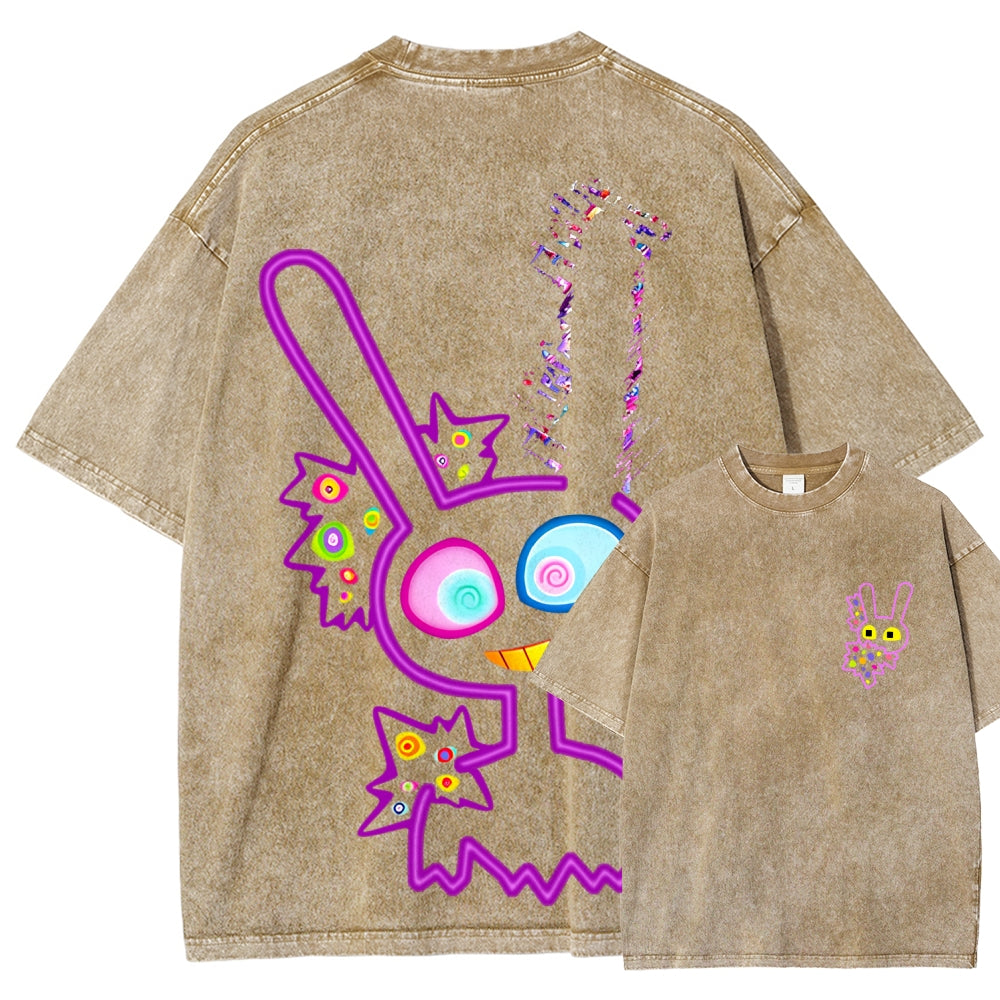 The Amazing Digital Circus Unisex Fit Washed T-Shirt 2606013996
