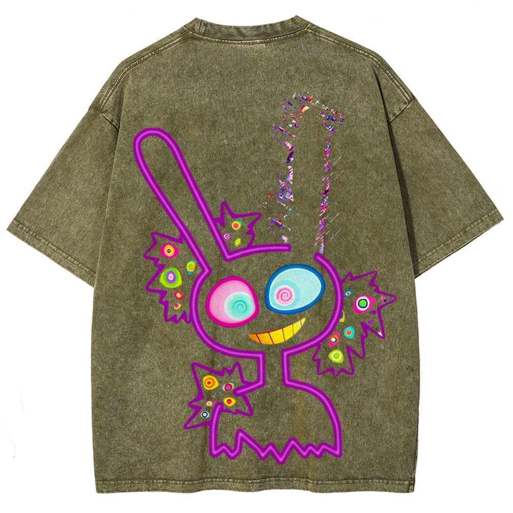 The Amazing Digital Circus Unisex Fit Washed T-Shirt 2606013996