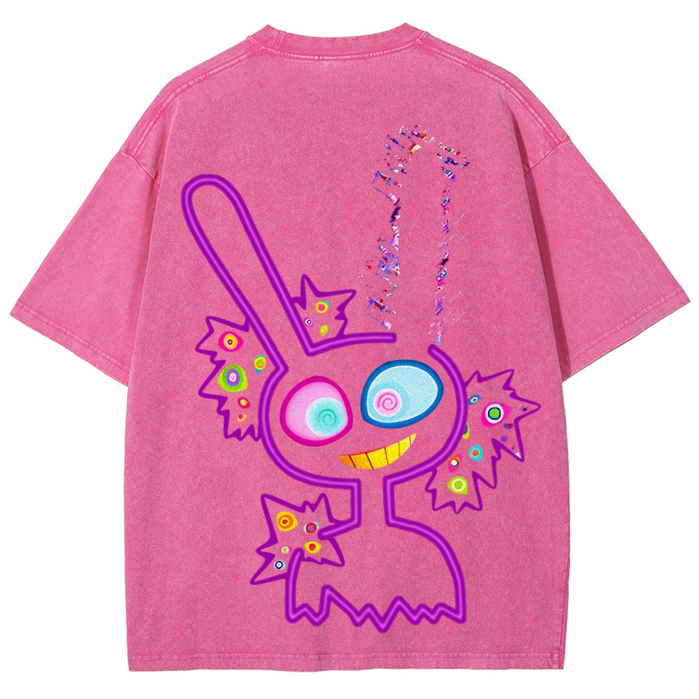 The Amazing Digital Circus Unisex Fit Washed T-Shirt 2606013996