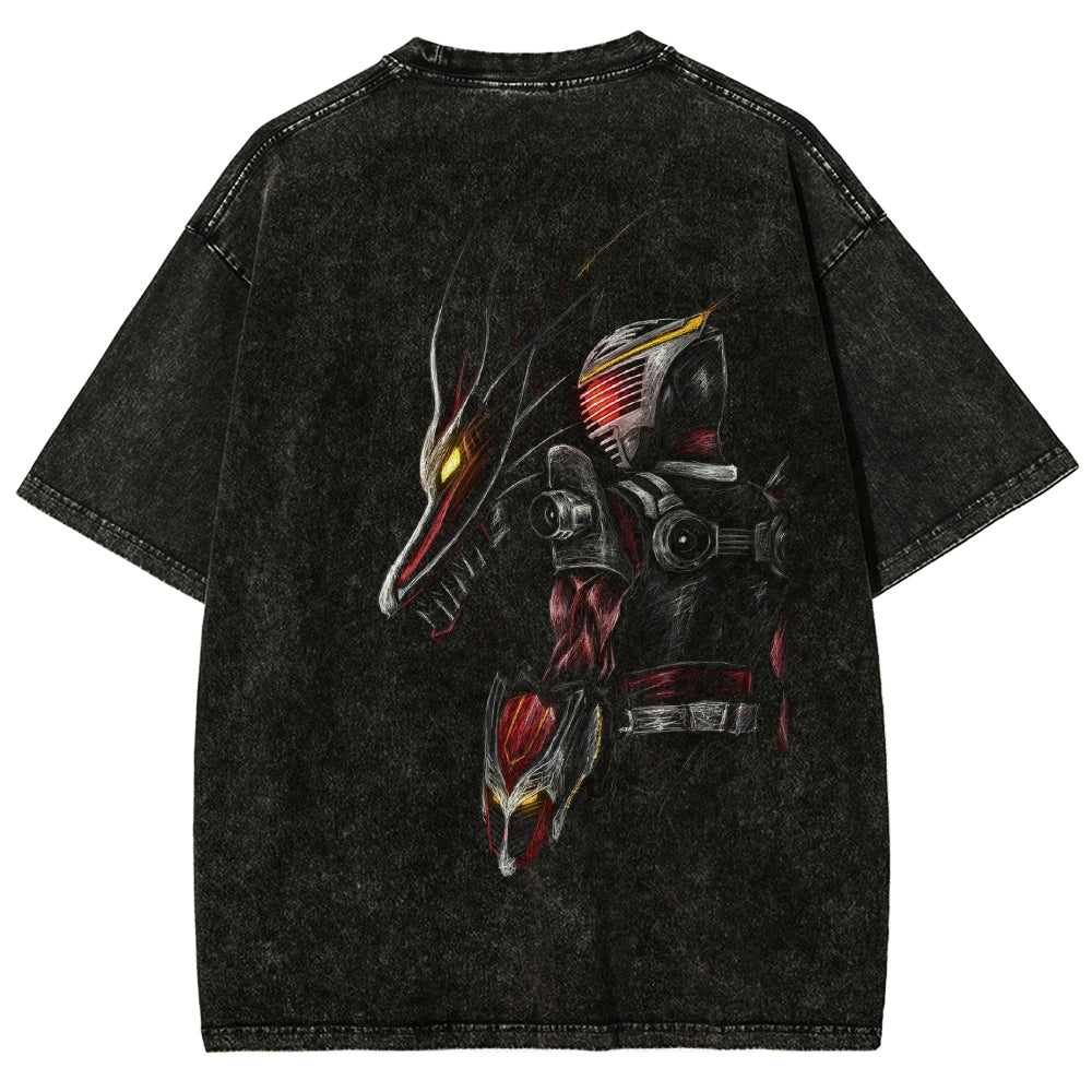 Kamen Rider Series Washed T-shirt 2606015995
