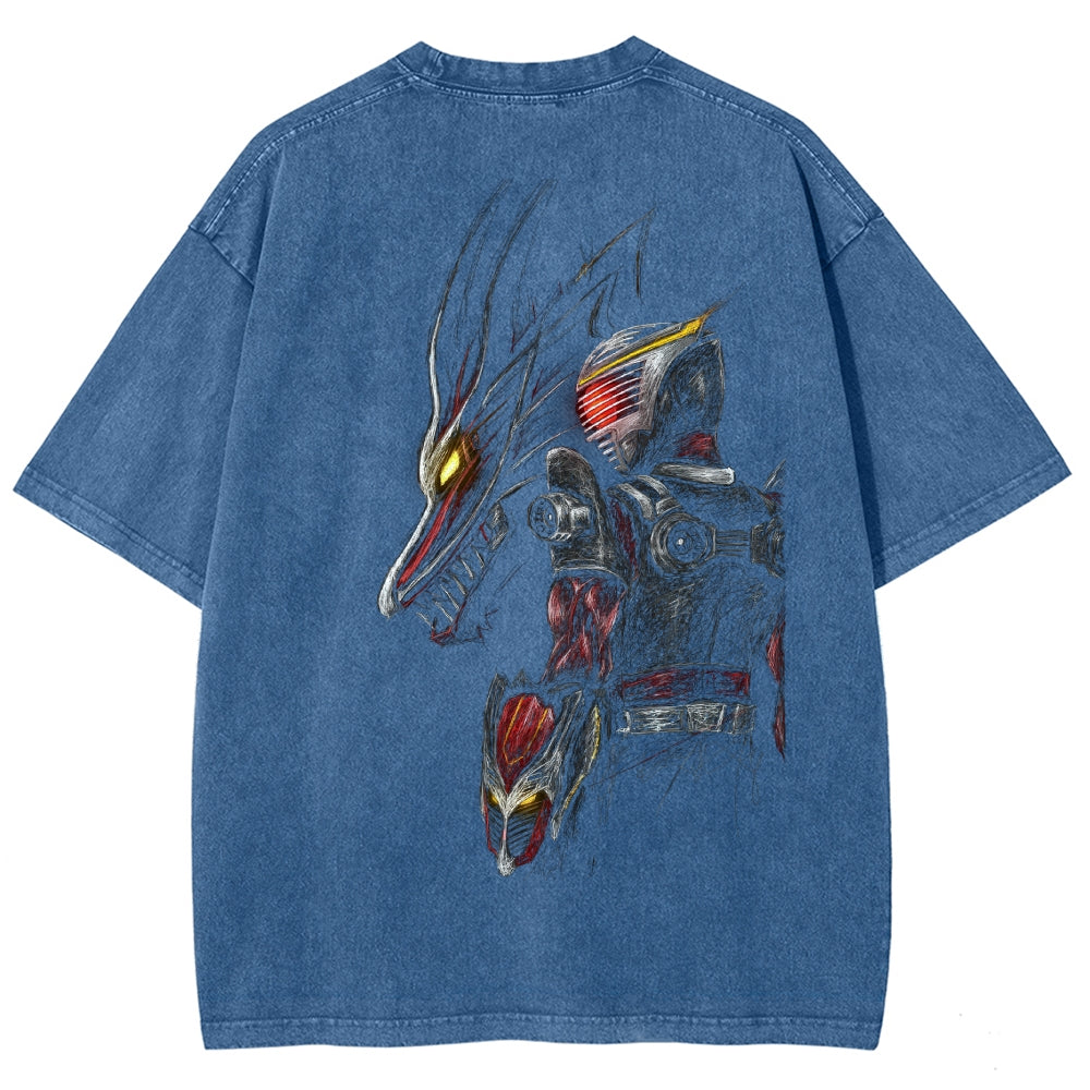 Kamen Rider Series Washed T-shirt 2606015995