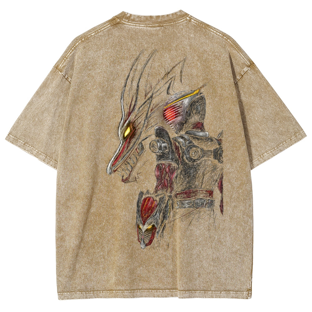Kamen Rider Series Washed T-shirt 2606015995