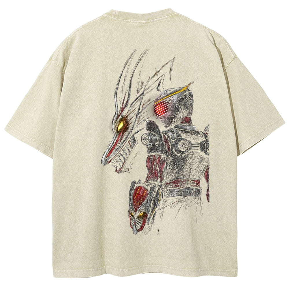 Kamen Rider Series Washed T-shirt 2606015995