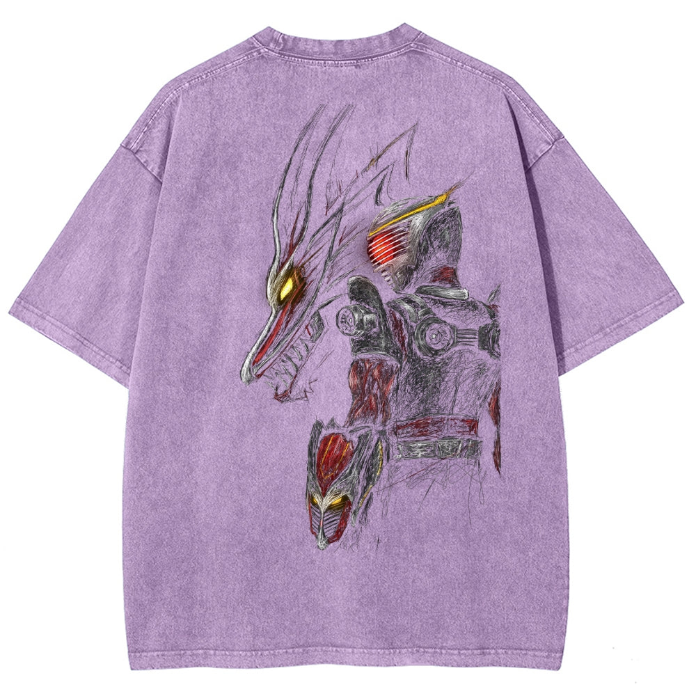 Kamen Rider Series Washed T-shirt 2606015995