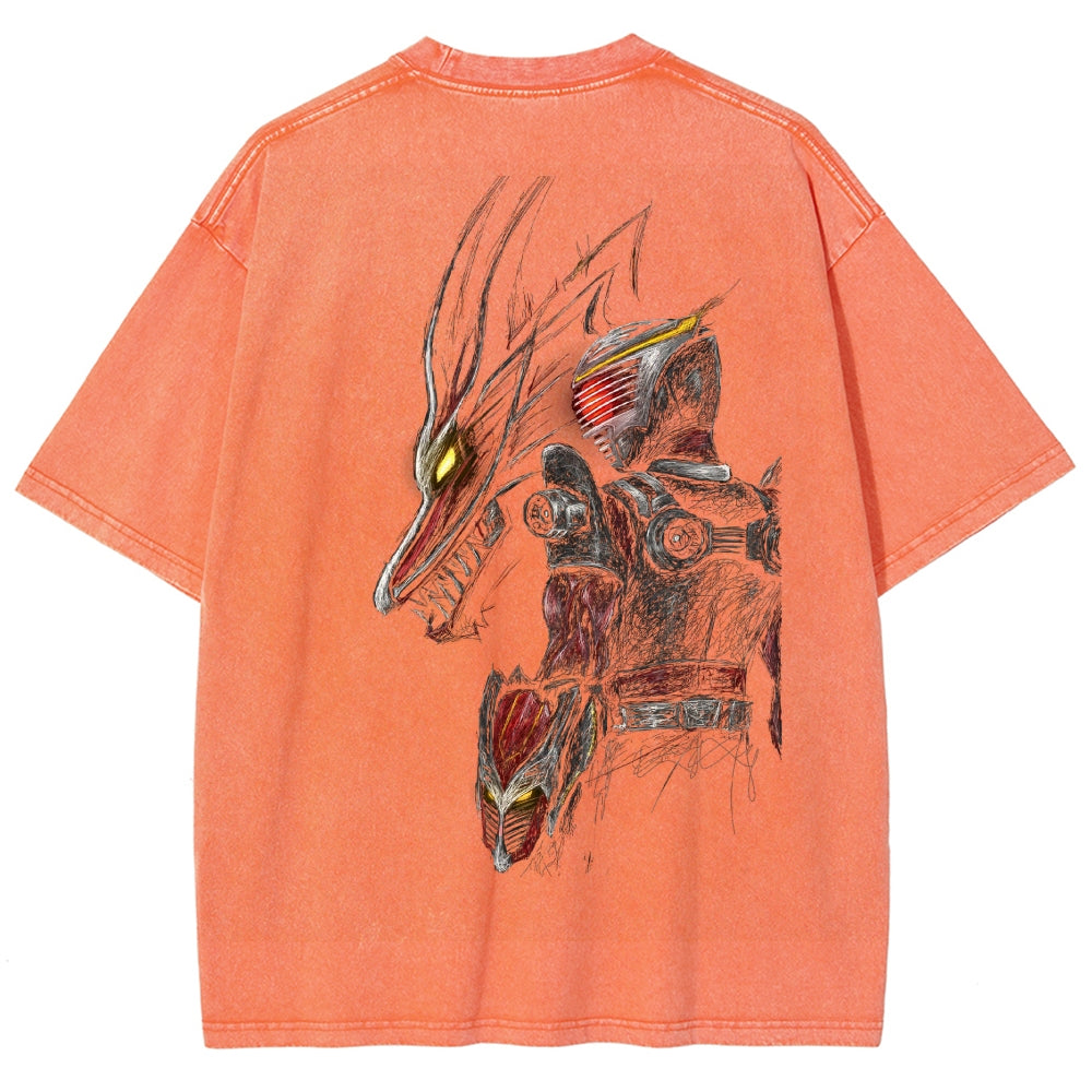 Kamen Rider Series Washed T-shirt 2606015995