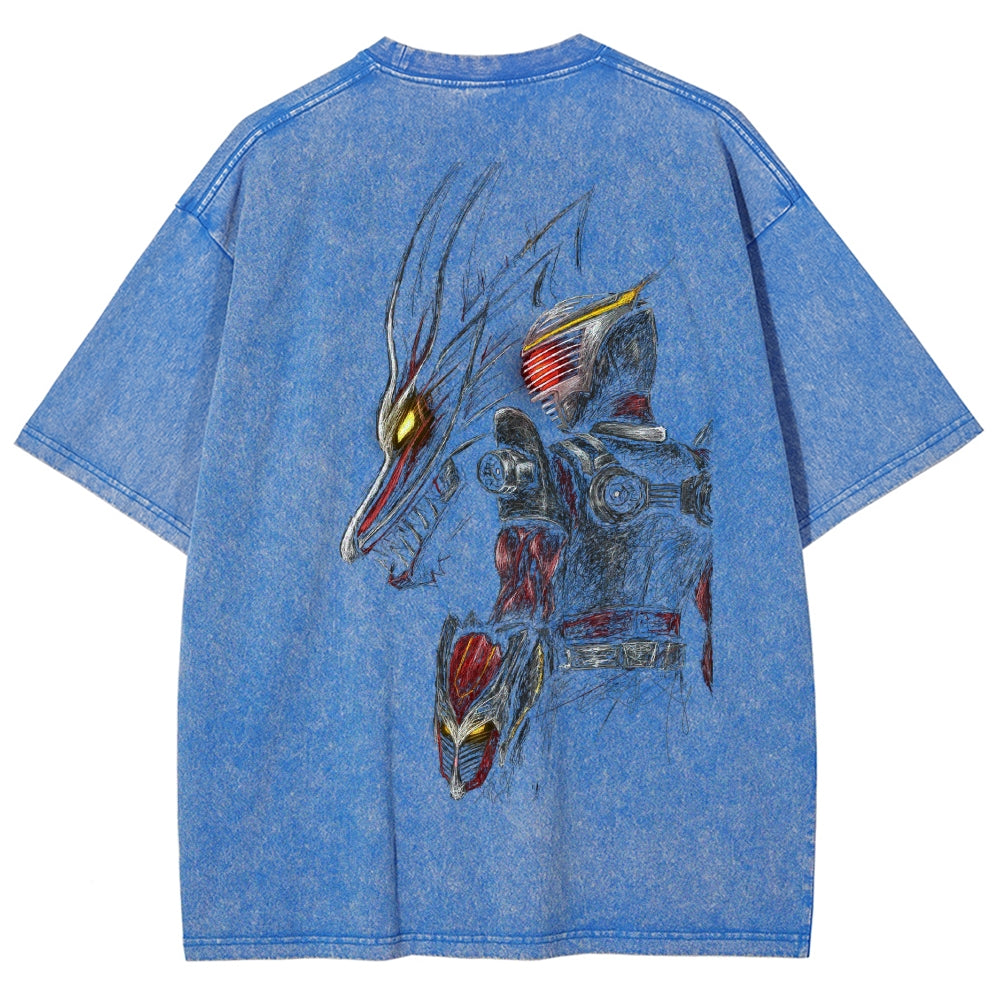 Kamen Rider Series Washed T-shirt 2606015995