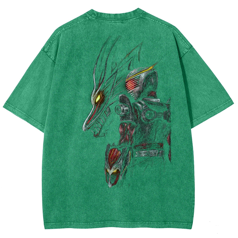 Kamen Rider Series Washed T-shirt 2606015995