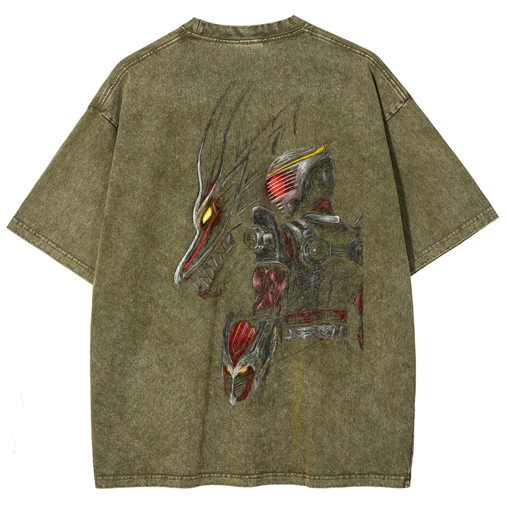 Kamen Rider Series Washed T-shirt 2606015995