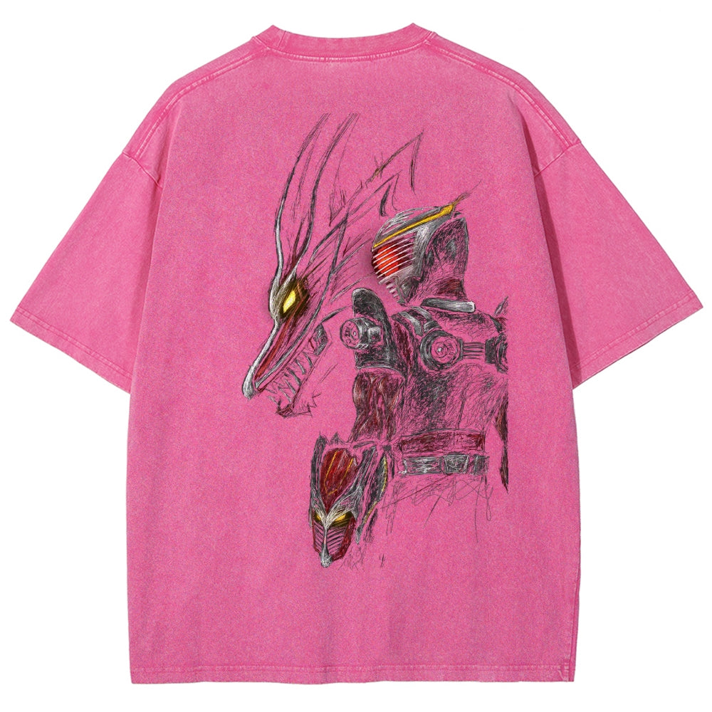 Kamen Rider Series Washed T-shirt 2606015995
