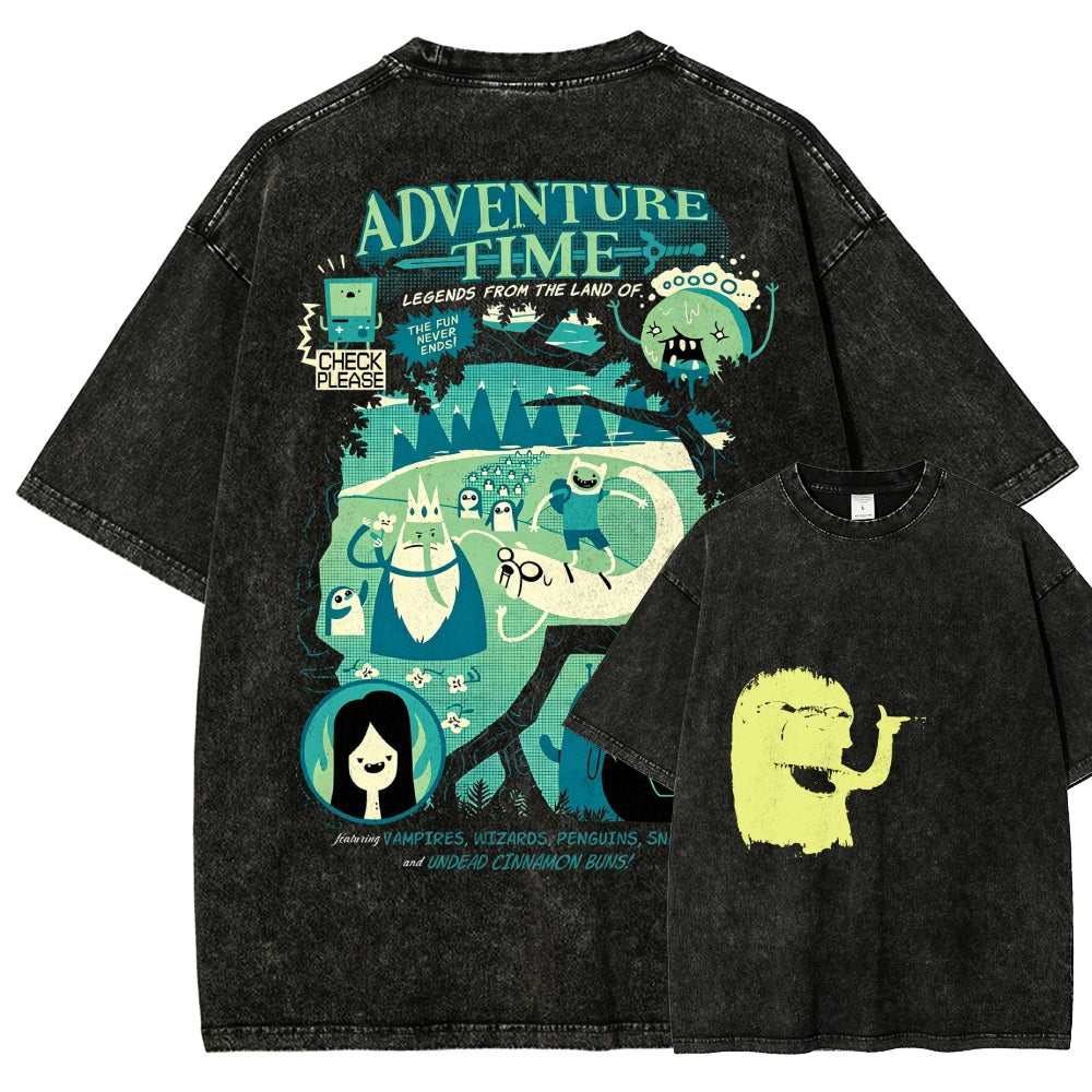 Adventure Time Washed T-shirt 2606016980