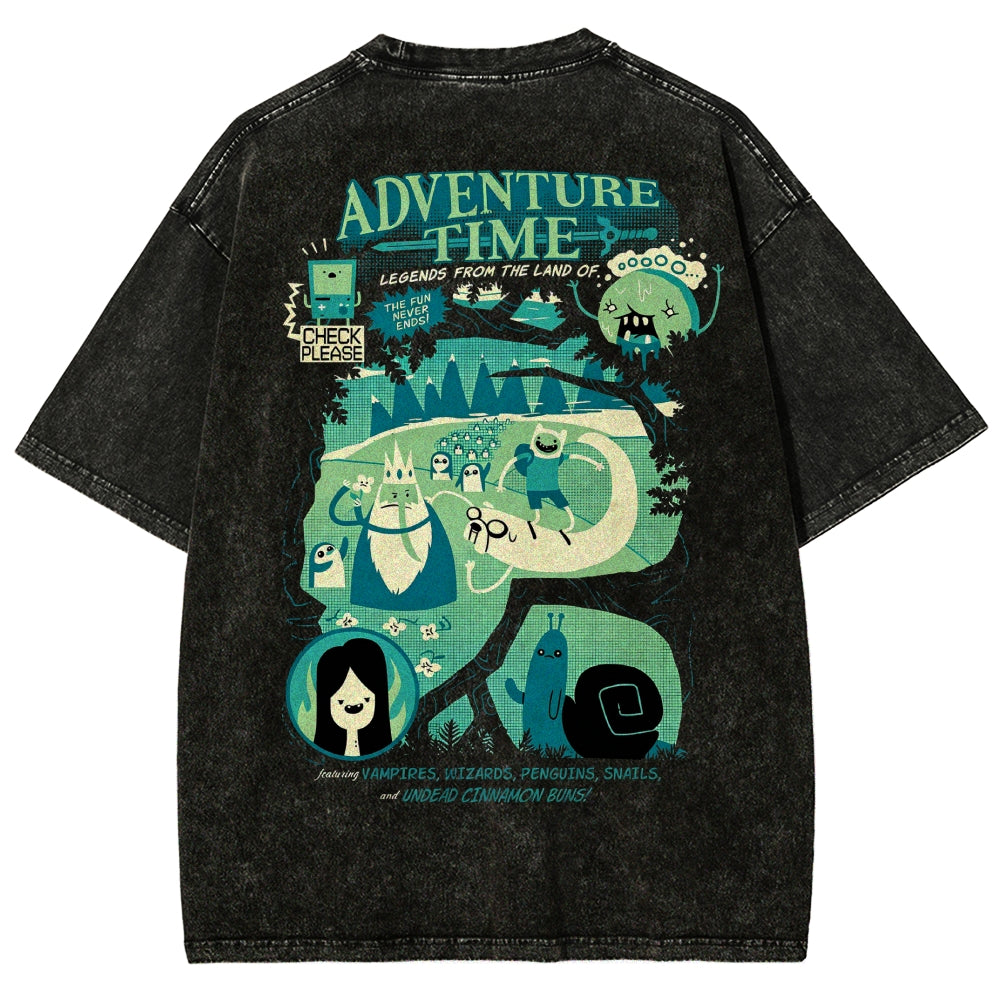 Adventure Time Washed T-shirt 2606016980