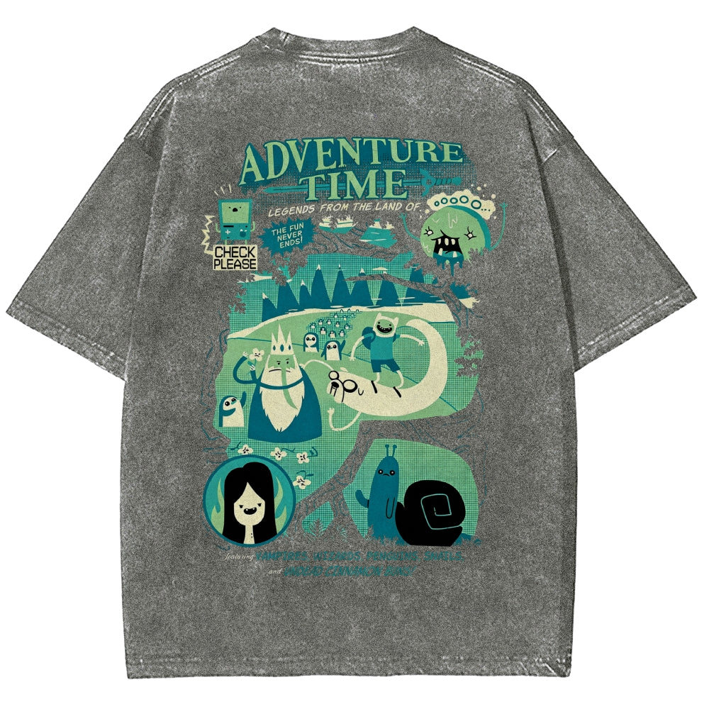 Adventure Time Washed T-shirt 2606016980