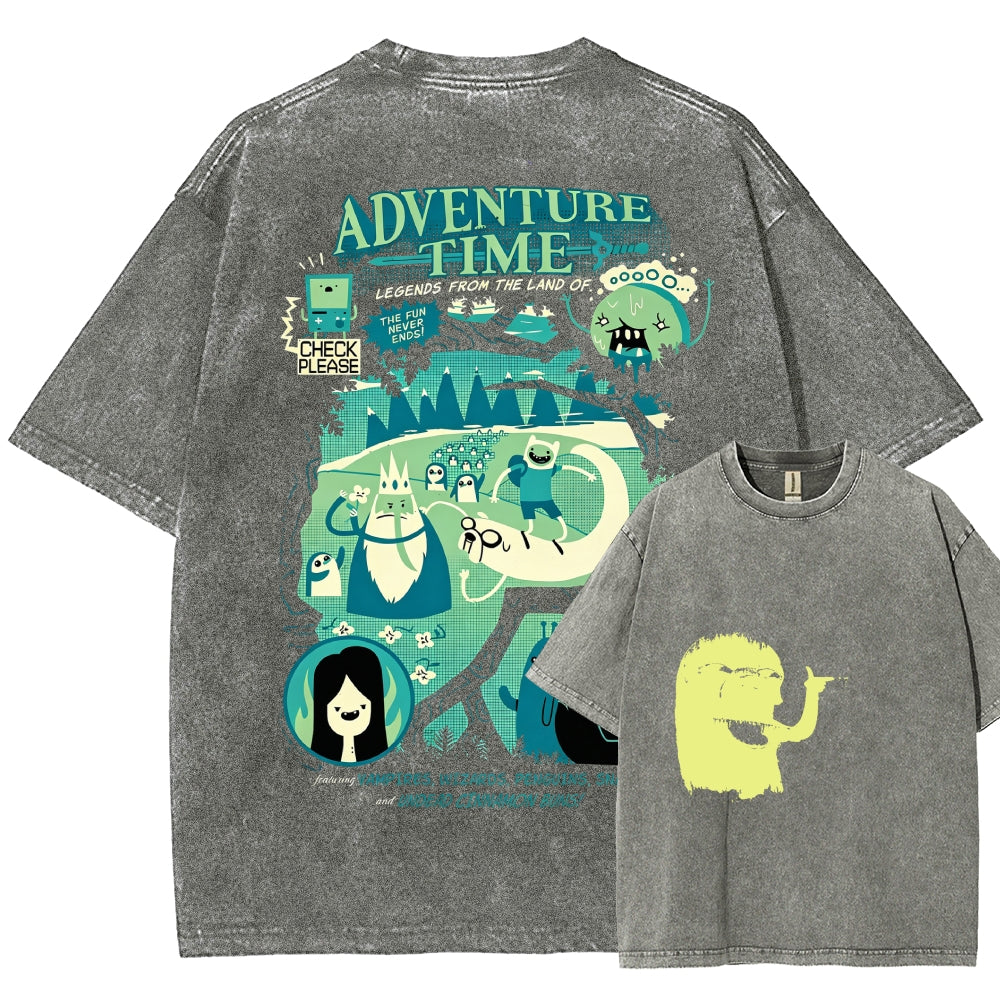 Adventure Time Washed T-shirt 2606016980