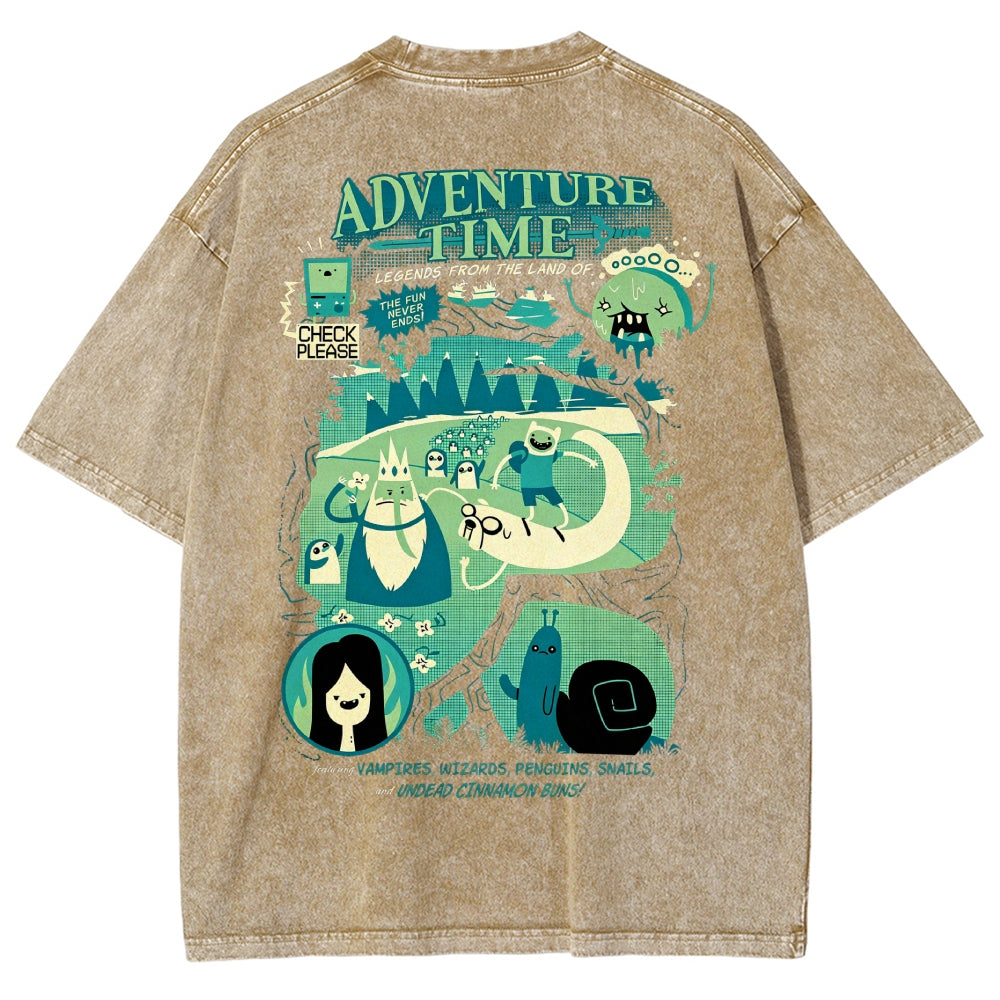 Adventure Time Washed T-shirt 2606016980